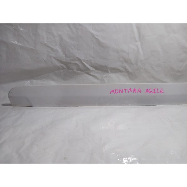 Moldura Friso Tampa Traseira Gm Montana Agile Branca
