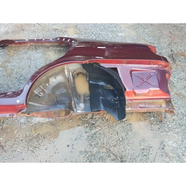 Lateral Coluna Porta Lado Esquerdo Fiat Siena 2002 Bordo