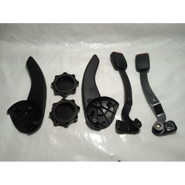 Alavanca Regulagem Banco Cinto Vw Golf 2000 Kit
