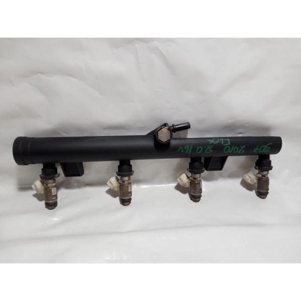Flauta E Bicos Injeção Peugeot 307 2.0 16v 2010