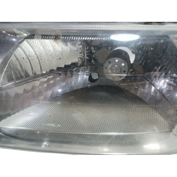 Farol Esquerdo Cromado Simples Vw Gol G3 2001 Recuperado