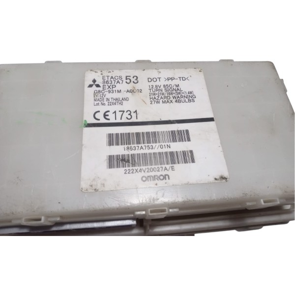 Caixa De Fusível Módulo Etacs Mitsubishi L200 Triton