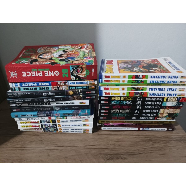 Mangás Diversos (dragon Ball, Jujutsu Kaisen,one Piece, Saint Seiya,solo Leveling,kaiju N8