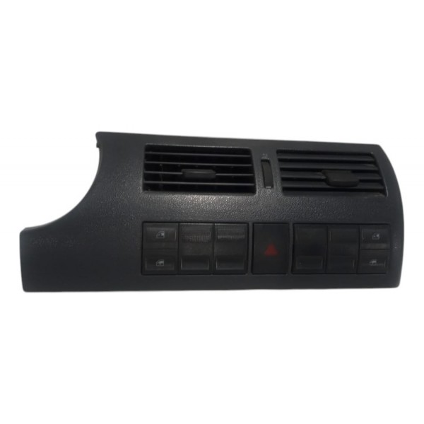 Moldura Central Botão Alerta Vidro Vw Gol G3 Com Detalhe