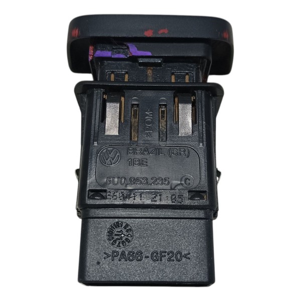 Botão Pisca Alerta Vw Gol G5 2009 Preto Botão Pisca Alerta Vw Gol G5 2009 Preto