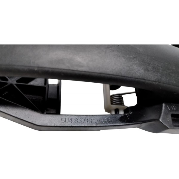Maçaneta Porta Externa Traseira Direita Vw Gol G4 2012 Preto Traseira