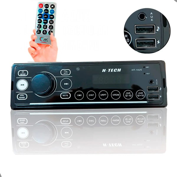 Som Automotivo H-tech Ht-1025 Bluetooth Usb Mp3 Com Controle
