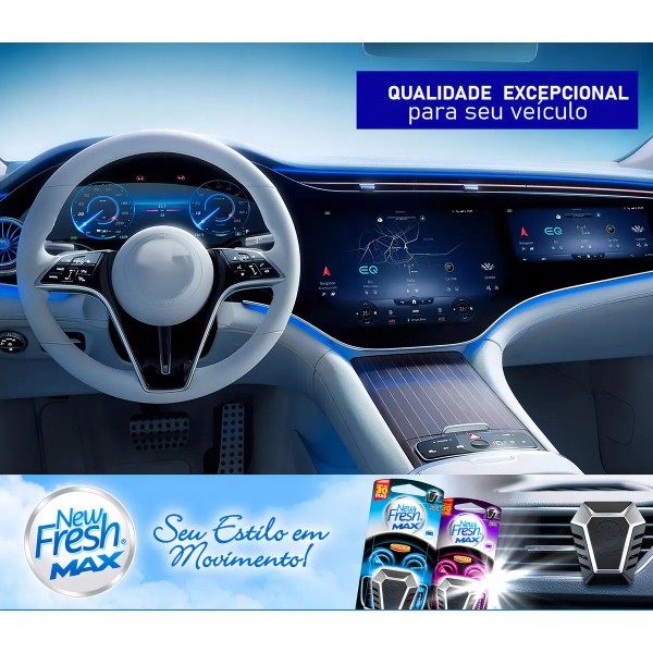 Cheirinho Automotivo Luxcar New Fresh Max Refil Carro Clipe Preto Carro Novo