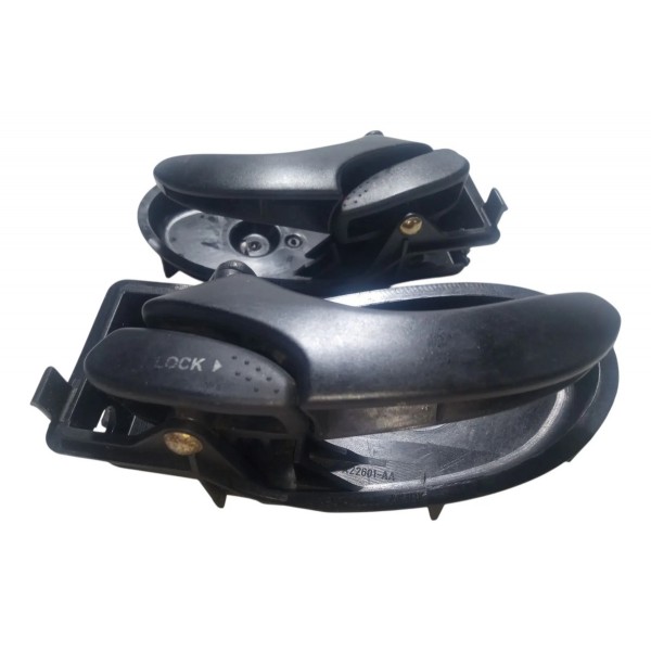Maçaneta Interna Ford Focus 2001 Par Preto Dianteira/traseira