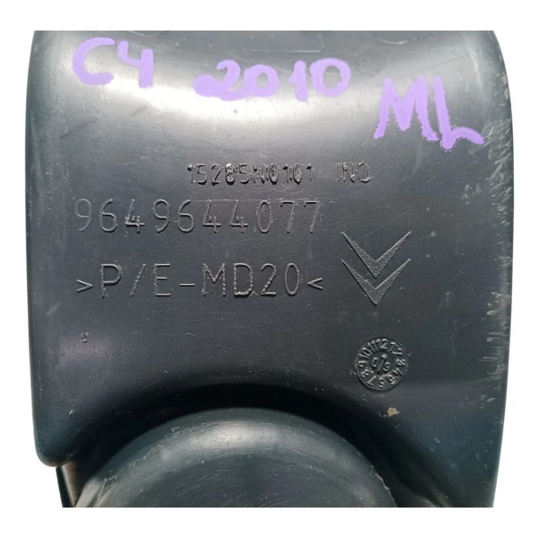 Moldura Porta Copos Freio Mão Citroen C4 2010 Preto