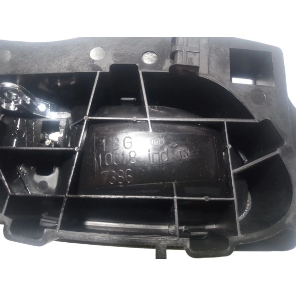 Maçaneta Interna Traseira Esquerda Citroen C4 2010 Prateado Traseira