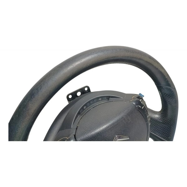 Volante Direção Citroen C4 2010 Com Detalhe Preto