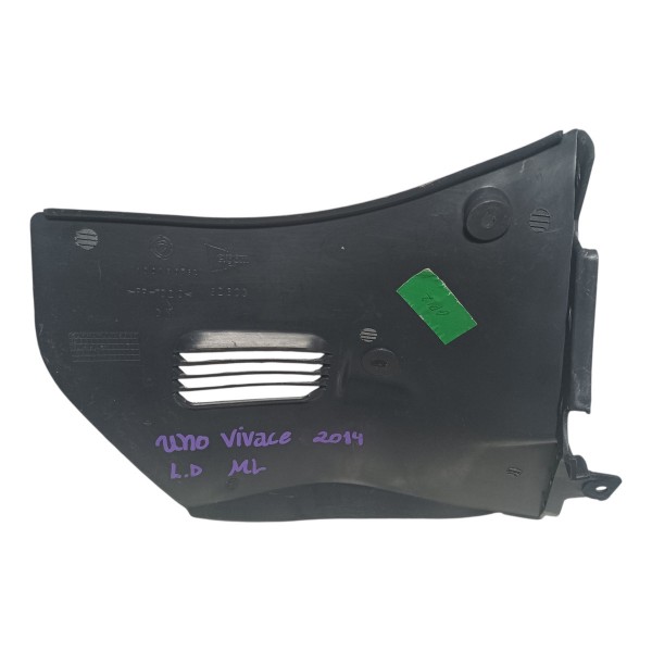 Acabamento Lateral Console Direito Fiat Uno Vivace 2014 Cinza-escuro