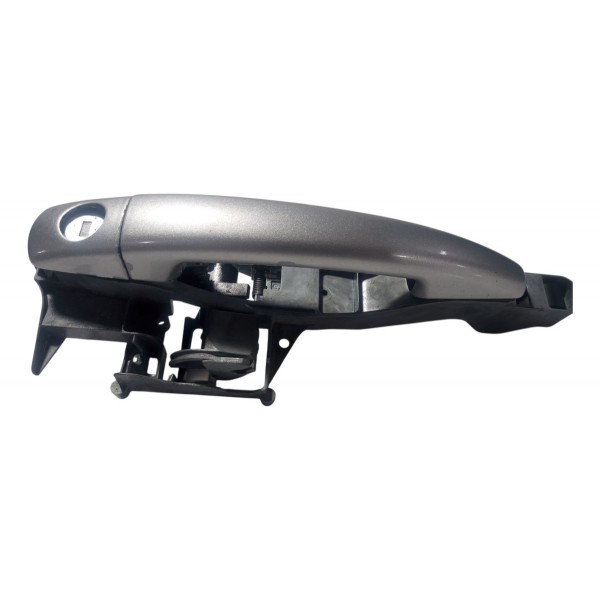 Maçaneta Externa Dianteira Esquerda Citroen C4 2010 Prateado Dianteira