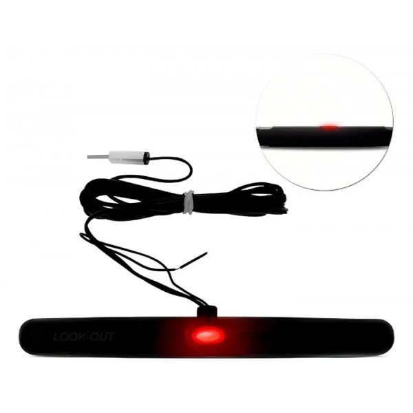 Antena Interna Amplificada Universal Amfm Look Out Preto