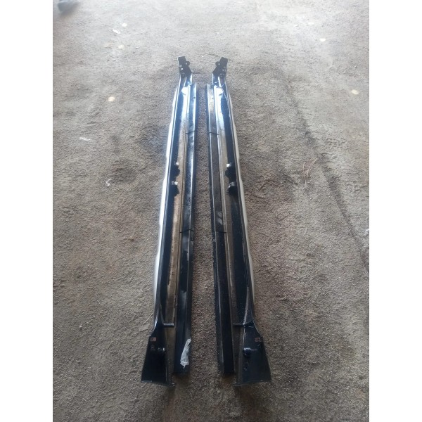Par De Spoiler Lateral Do Citroen C3 Air Cross 2013 Prata E Preto