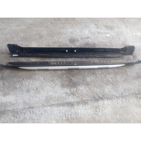 Par De Spoiler Lateral Do Citroen C3 Air Cross 2013 Prata E Preto