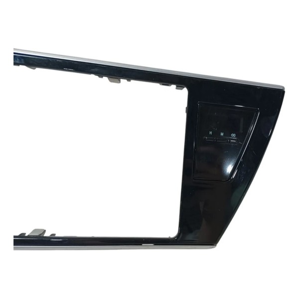 Moldura Painel Central Multimídia Alerta Toyota Corolla 2018 Preto