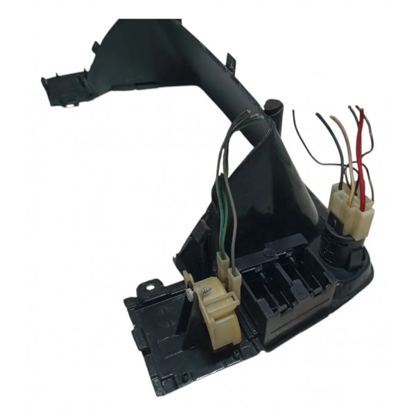 Moldura Painel Instrumento Botão Alerta Gm Kadett 1994 Cinza-escuro