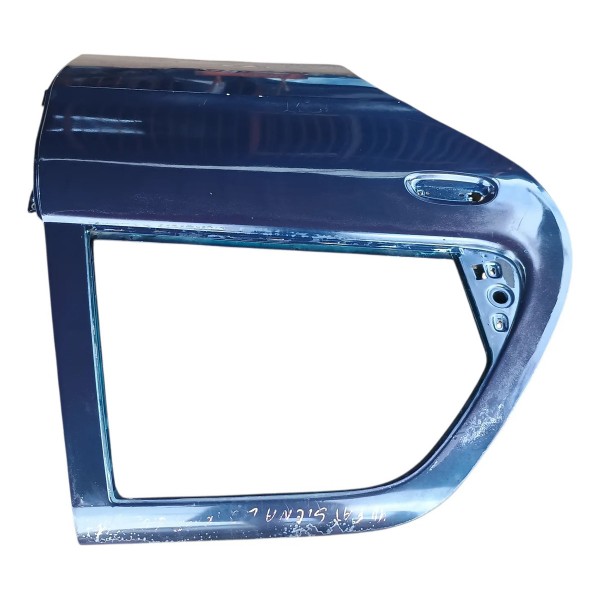 Porta Traseira Lado Direito Fiat Siena Palio Fire 2005 Traseira Direito Azul