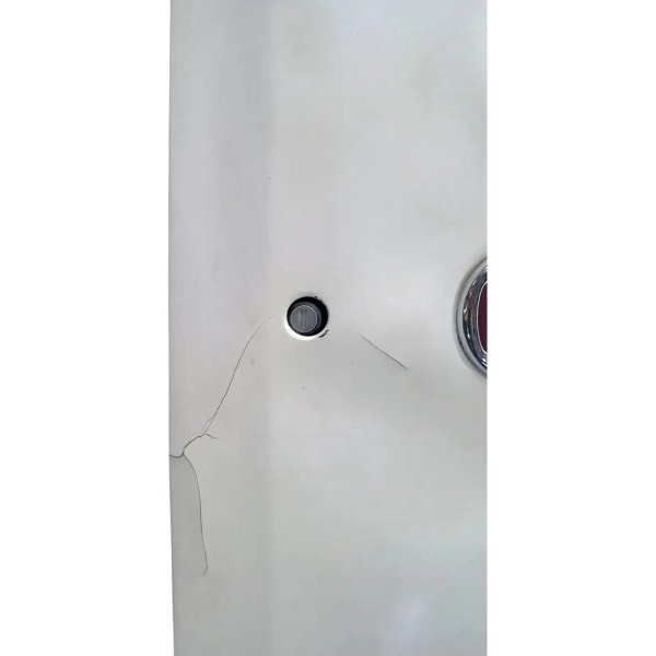 Tampa Capo Traseiro Fiat Uno Vivace 2010 Para Recuperar Branco