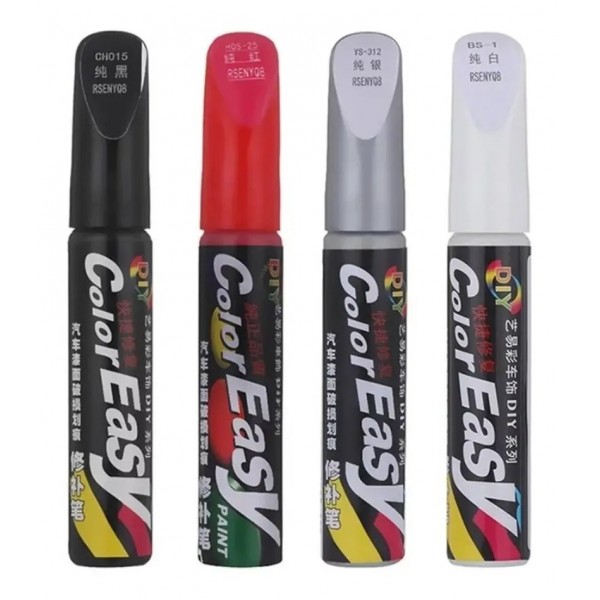 Caneta Tira Riscos Retoque Automotivo Carro E Moto Cor Branco