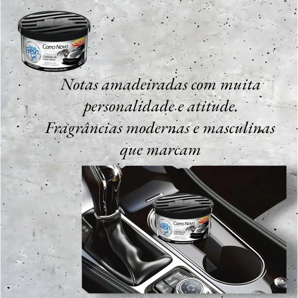 Aromatizante Nytro Carro Gel 60g Luxcar Fragrância Duradoura