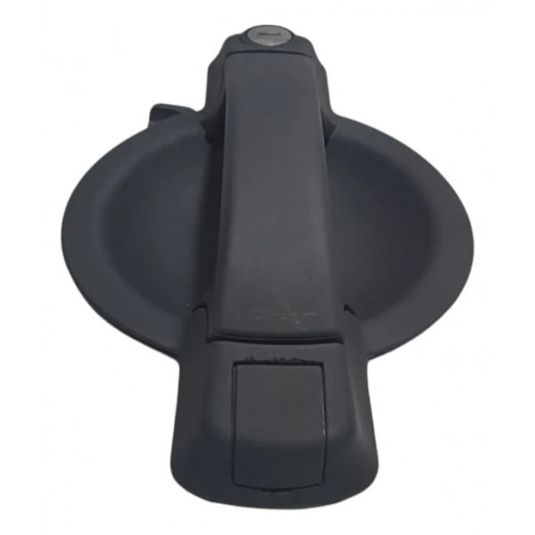 Maçaneta Externa Porta Dianteira Esquerda Fiat Doblo 2008 Preto Dianteira