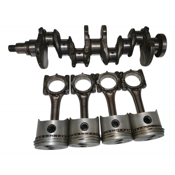 Kit Virabrequim Pistão Biela Fiat Fiasa 1.0 Std