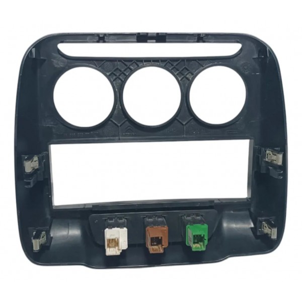 Moldura Central Painel Botão Alerta Citroen Aircross 2013 Preto
