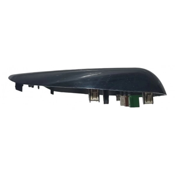 Moldura Central Painel Botão Alerta Citroen Aircross 2013 Preto