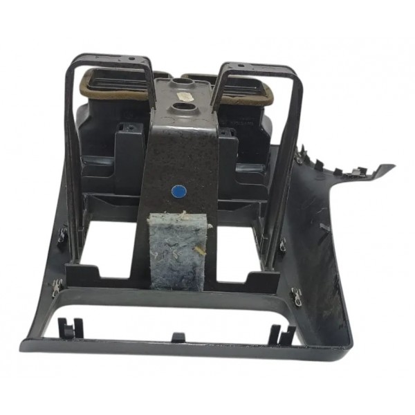 Moldura Central Painel Difusor Botão Alerta Vw Spacefox 2010 Preto