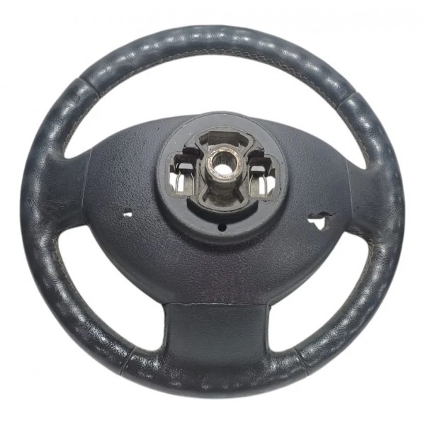 Volante Direção Renault Sandero 2012 Com Detalhes Preto