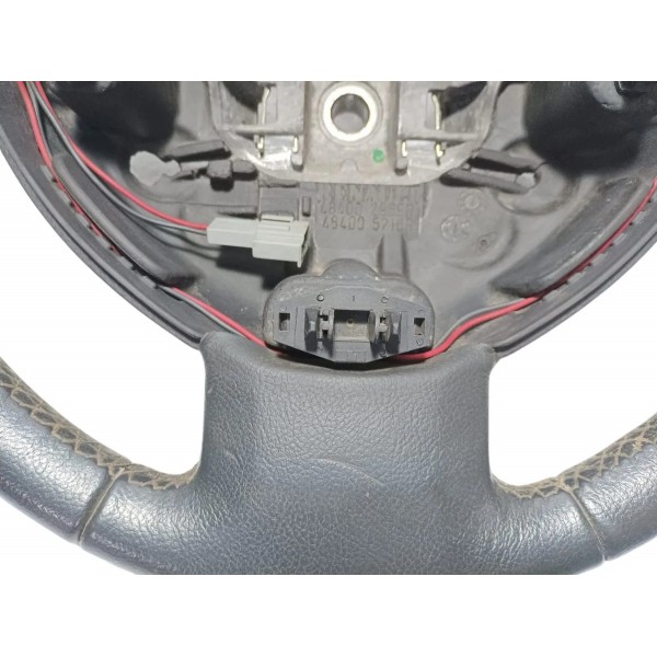 Volante Direção Renault Sandero 2012 Com Detalhes Preto