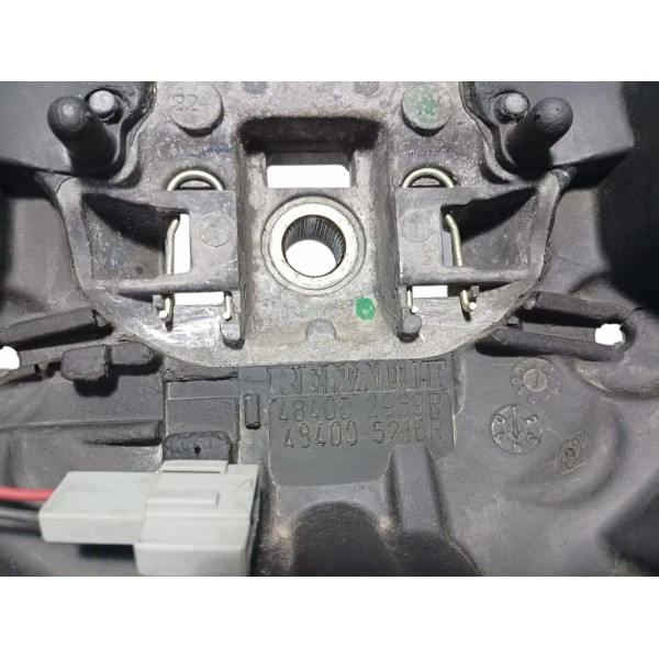 Volante Direção Renault Sandero 2012 Com Detalhes Preto