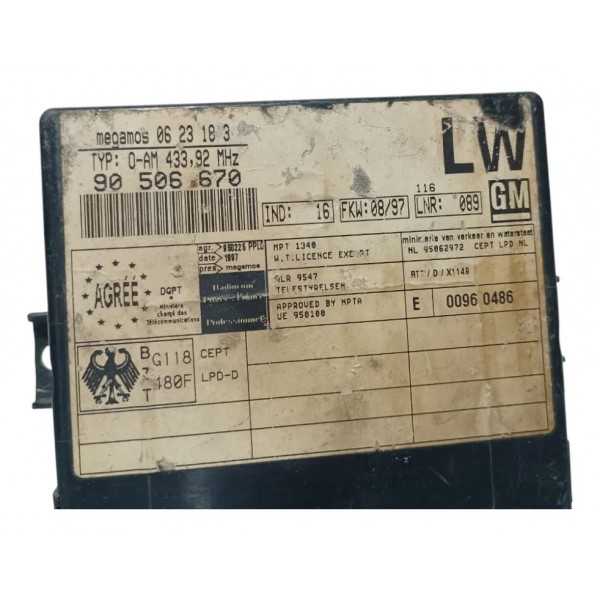 Módulo Conforto Gm Vectra Lw 90506670