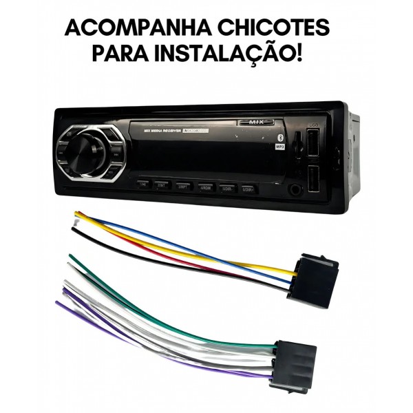 Radio Automotivo Truck Tudo Mix2002 Bluetooth 2 Usb Sd Fm