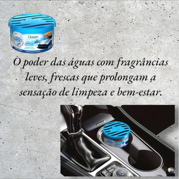 Aromatizante Gel Ocean Luxcar Para Carro E Caminhonete 60ml