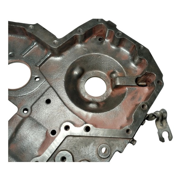 Carcaça Distribuição Motor Mwm X10 Vw 13180 15180 17180 Orig Prateado