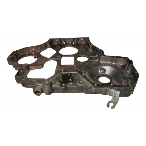 Carcaça Distribuição Motor Mwm X10 Vw 13180 15180 17180 Orig Prateado
