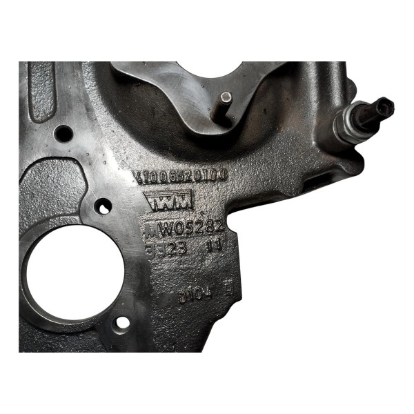 Carcaça Distribuição Motor Mwm X10 Vw 13180 15180 17180 Orig Prateado